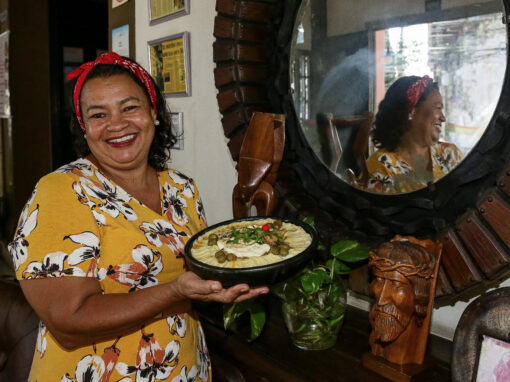 Cheiros e sabores nas panelas de uma chef vencedora